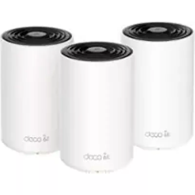 TP-Link - Deco XE75 Pro AXE5400 Tri-Band Wi-Fi 6E Whole Home Mesh System (3-Pack) - White