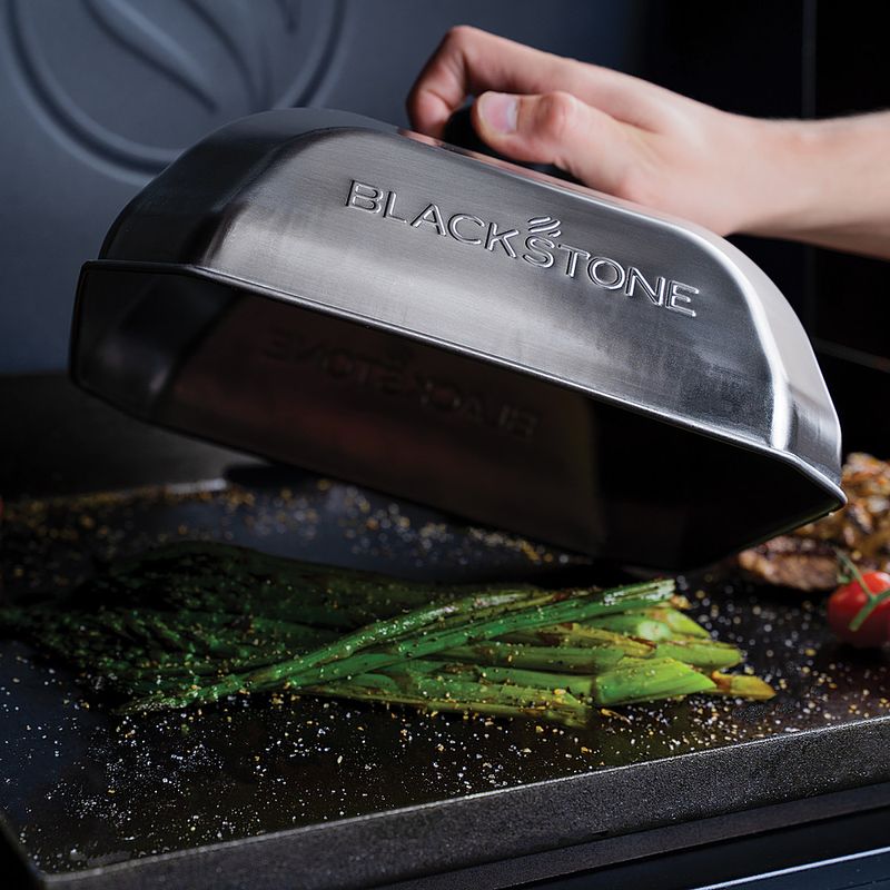 Alt View Zoom 14. Blackstone - 10 In. Square Stainless Steel Basting Dome with Heat-resistant Handle - Silver