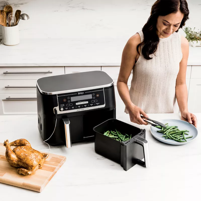 Rent to own Ninja - Foodi 6-in-1 10-qt. XL 2-Basket Air Fryer with ...