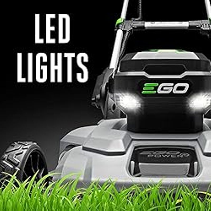 EGO Power+ LM2102SP-A 21-Inch 56-Volt Lithium-ion Self-Propelled Cordless Lawn Mower (2) 4.0Ah Battery and Rapid Charger Included,Black