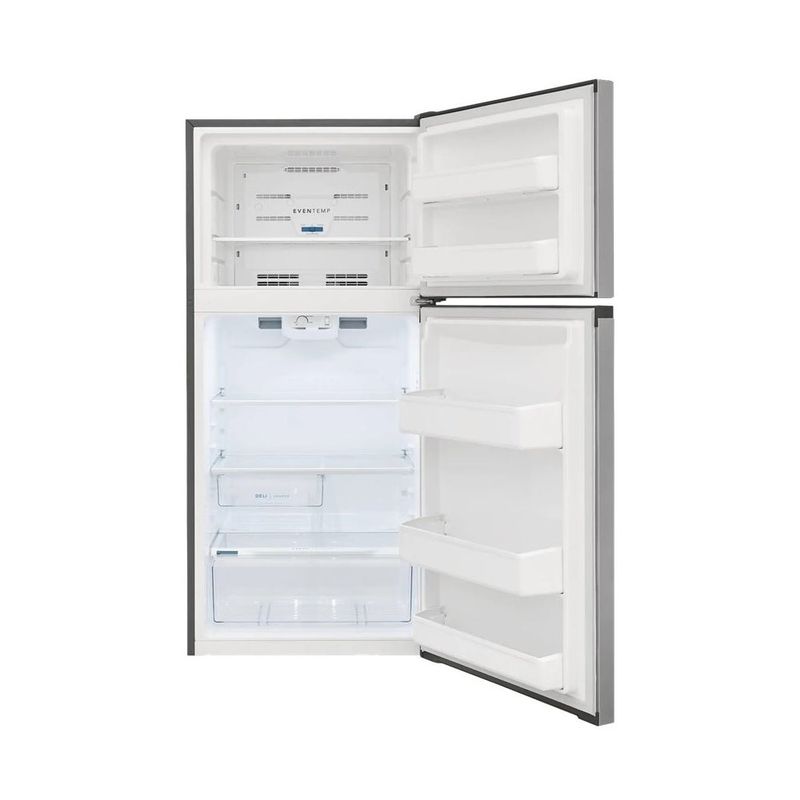 Frigidaire FFHT1425VV 13.9 Cu. Ft. Top Freezer Refrigerator -  Brushed Steel - Brushed Steel