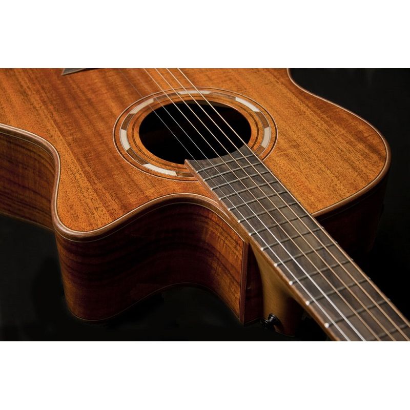 Washburn WCG55CE Comfort Deluxe 55 Series Grand Auditorium Cutaway Acoustic Electic Guitar. Koa