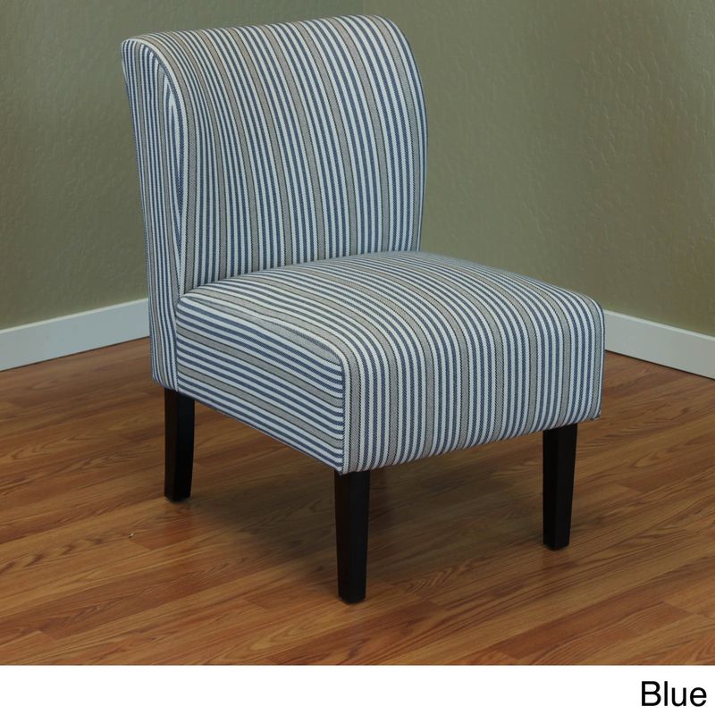 Sauzon Striped Upholstered Chair - Blue Stripe