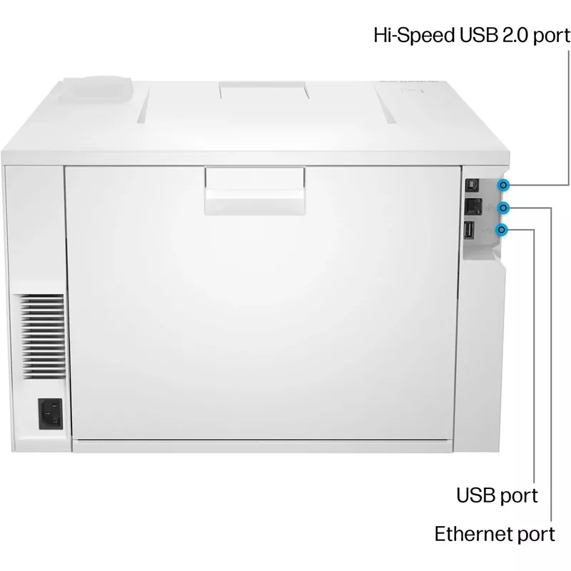 HP - LaserJet Pro 4201dw Wireless Color Laser Printer - White/Blue