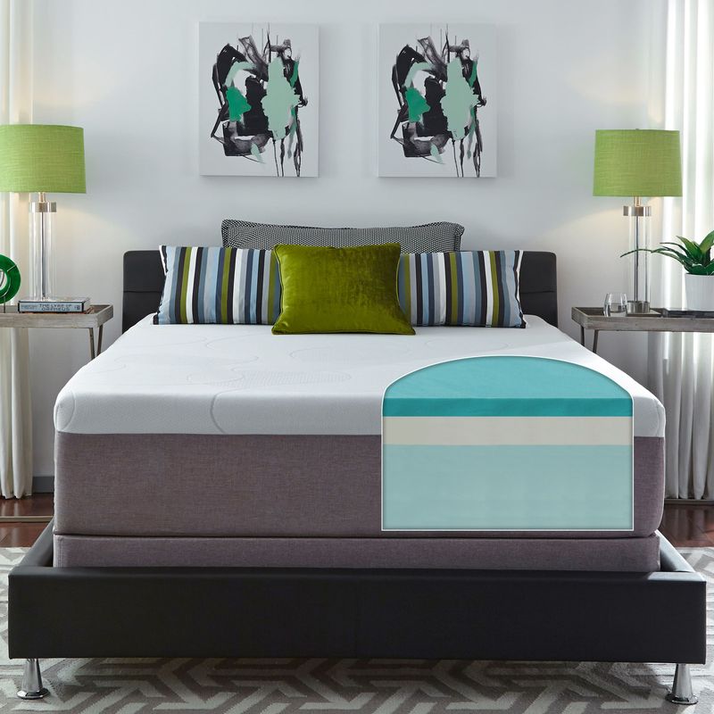 Slumber Solutions Choose Your Comfort 14-inch King-size Gel Memory Foam Mattress Set - Firm