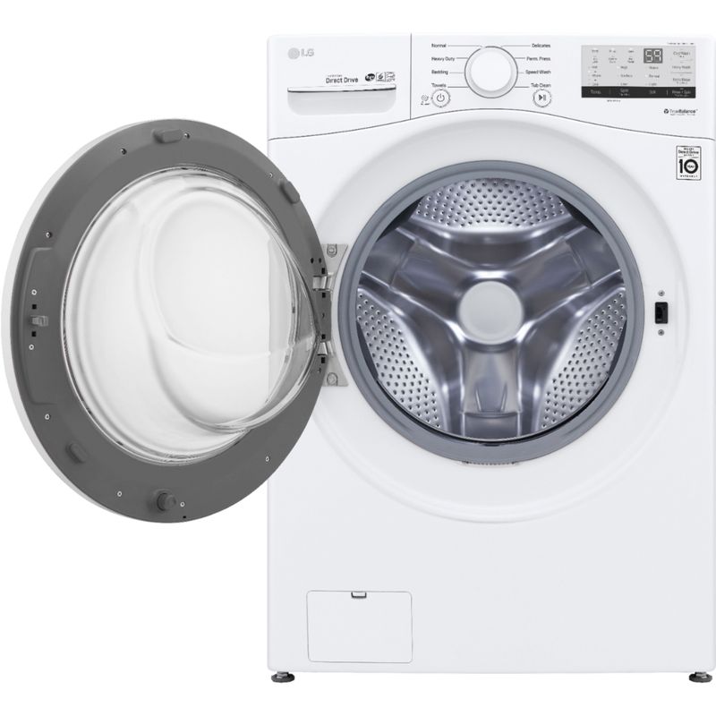 Alt View Zoom 12. LG - 4.5 Cu. Ft. High Efficiency Stackable Front-Load Washer with 6Motion Technology - White