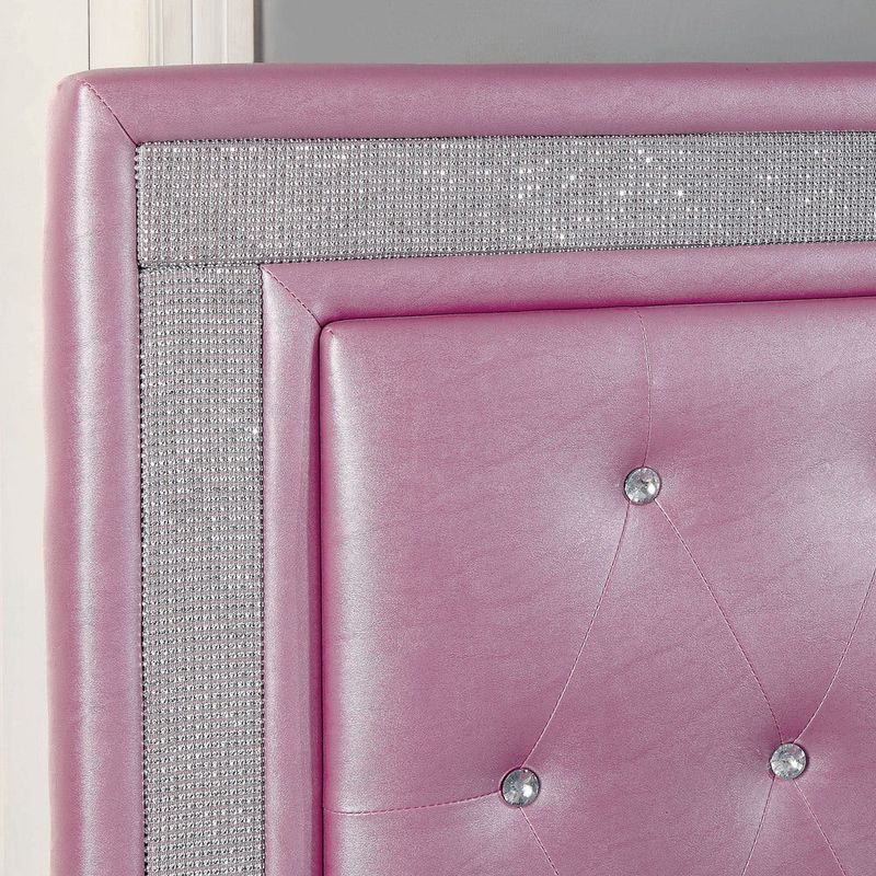 Furniture of America Fima Contemporary Purple Full Platform Bed - Purple