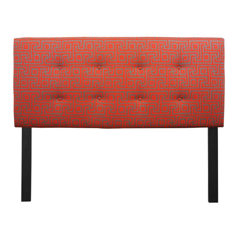 8-button Tufted Atomic Red Headboard - Queen