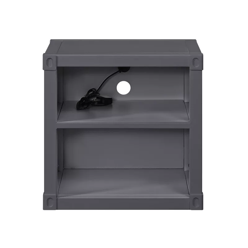 ACME Cargo Nightstand w/USB, Gunmetal