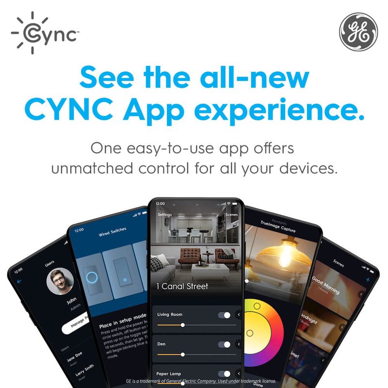 Cync by GE Bedroom Light & Remote Starter Kit