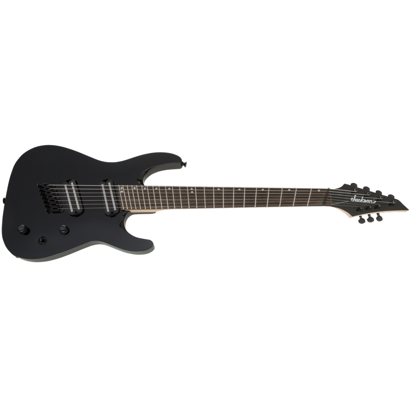 Jackson X Series Dinky Arch Top DKAF7 MS Electric Guitar. Laurel FB, Multi-Scale, Gloss Black
