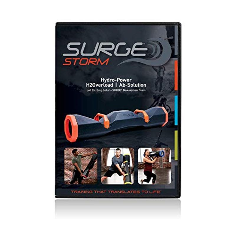 Surge Storm 60 Water Filled Adjustable Weight Tube, Home Gym Equipment, 42" - Black/Orange