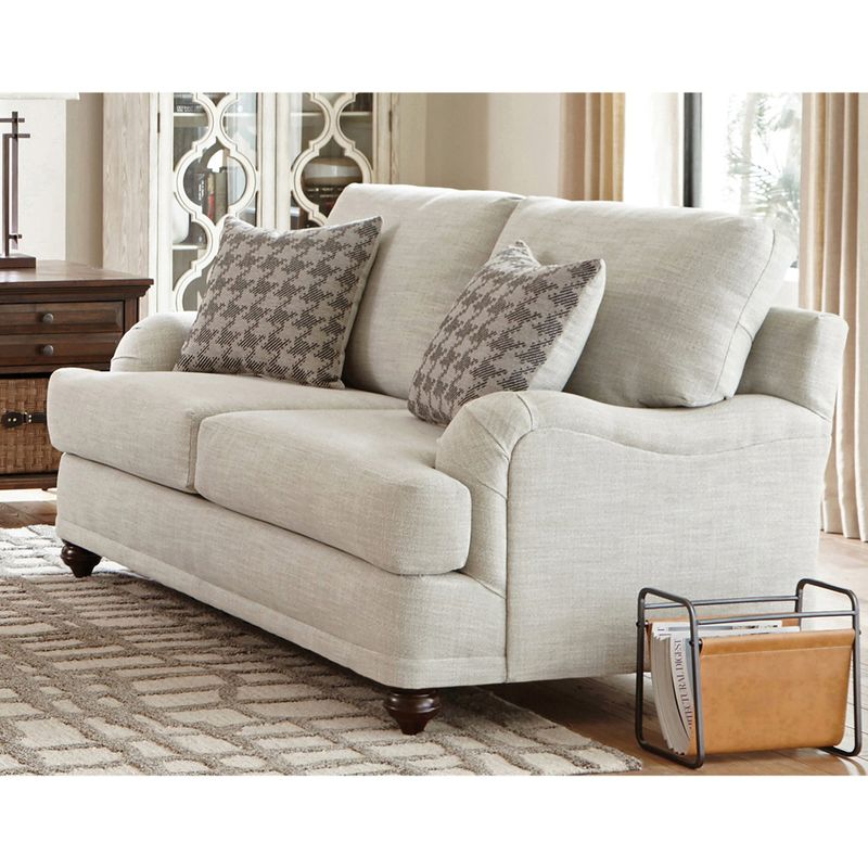 Copper Grove Muomua Light Grey Living Room Set with Cushioned Back - 2 Piece - Light Grey