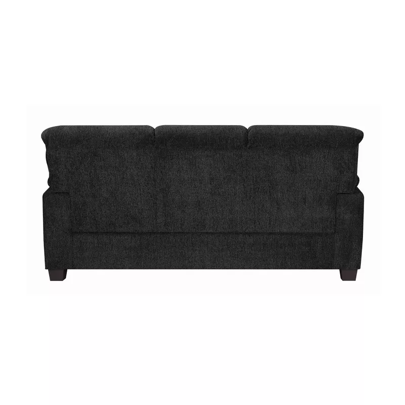 Clemintine Upholstered Sofa with Nailhead Trim Graphite