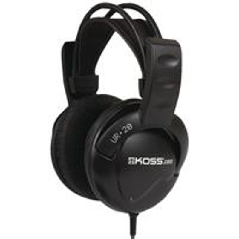 Koss UR20 Over-Ear Stereo Headphones, Black