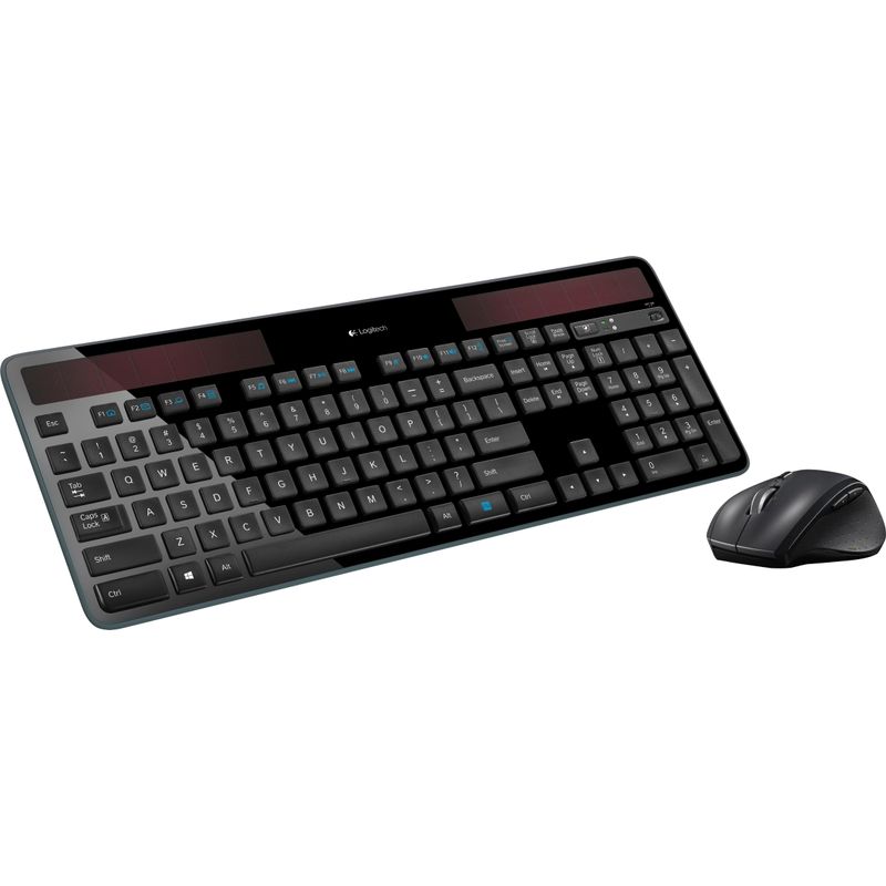 Angle Zoom. Logitech - MK750  Full-size Wireless Laser Combo Keyboard and Mouse - Black