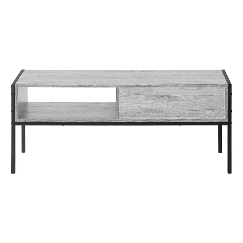 TV Stand/ 48 Inch/ Console/ Media Entertainment Center/ Storage Drawer/ Living Room/ Bedroom/ Laminate/ Metal/ Grey/ Black/ Contemporary/ Modern