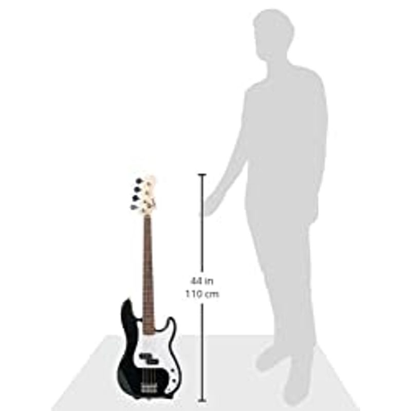 Squier 4 String Bass Guitar Pack, Right, Black (0371900006)
