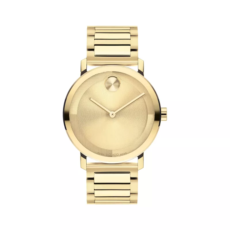 Movado - Men's Bold Evolution 2.0 Gold-Tone Stainless Steel Watch Gold Dial