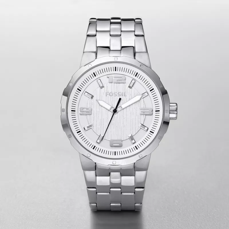 Rent to own Fossil Fossil Mens Sport Watch Stainless Steel Silver FlexShopper