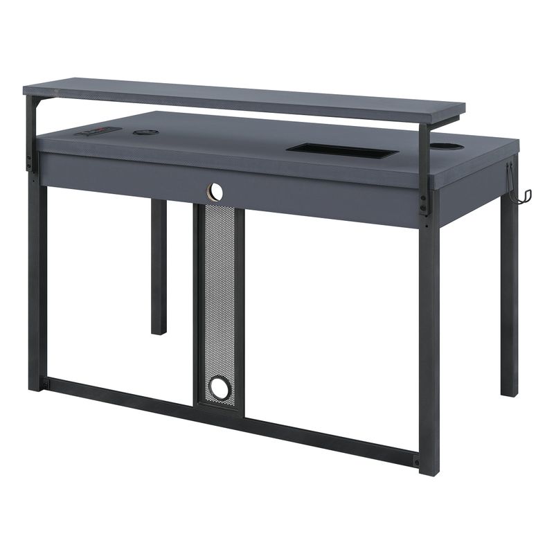 Loadout 48" Gaming Desk - Metal Finish - Black