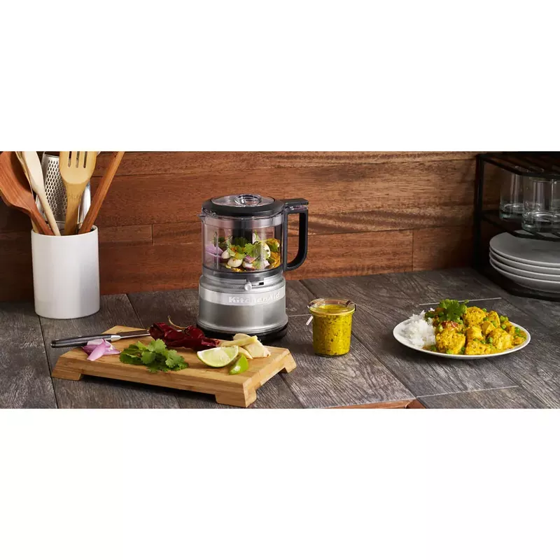 KitchenAid 3.5-Cup Mini Food Processor in Contour Silver