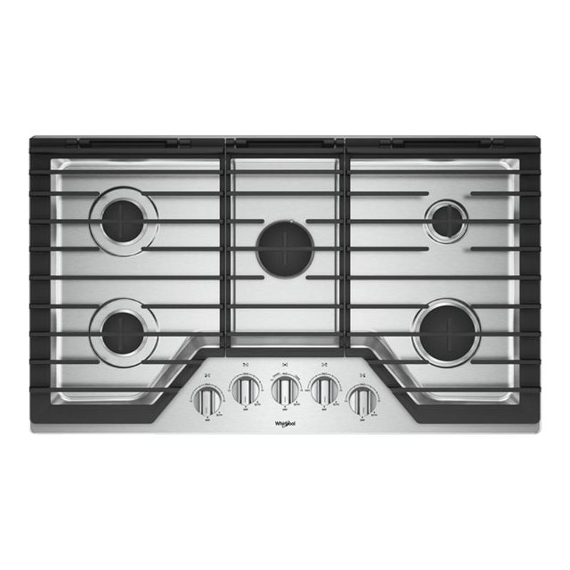 Whirlpool 36" Stainless Steel Gas Cooktop&#xa0;with Griddle
