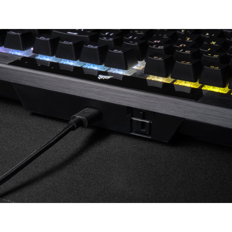 Alt View Zoom 22. CORSAIR - K70 RGB PRO Full-size Wired Mechanical Cherry MX Speed Linear Switch Gaming Keyboard with PBT Double-Shot Keycap