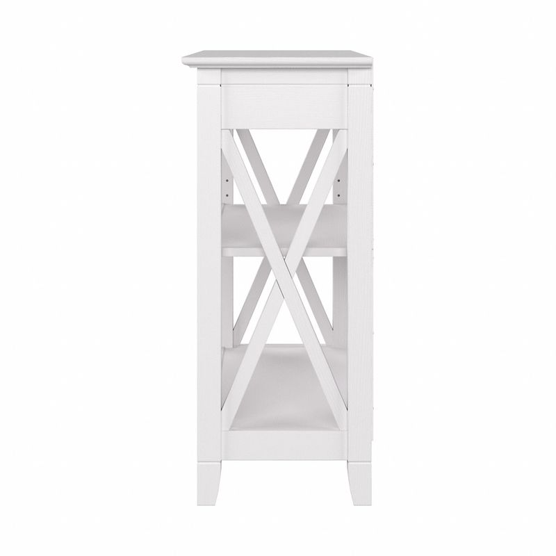 Key West Small 2 Shelf Bookcase by Bush Furniture - Pure White Oak