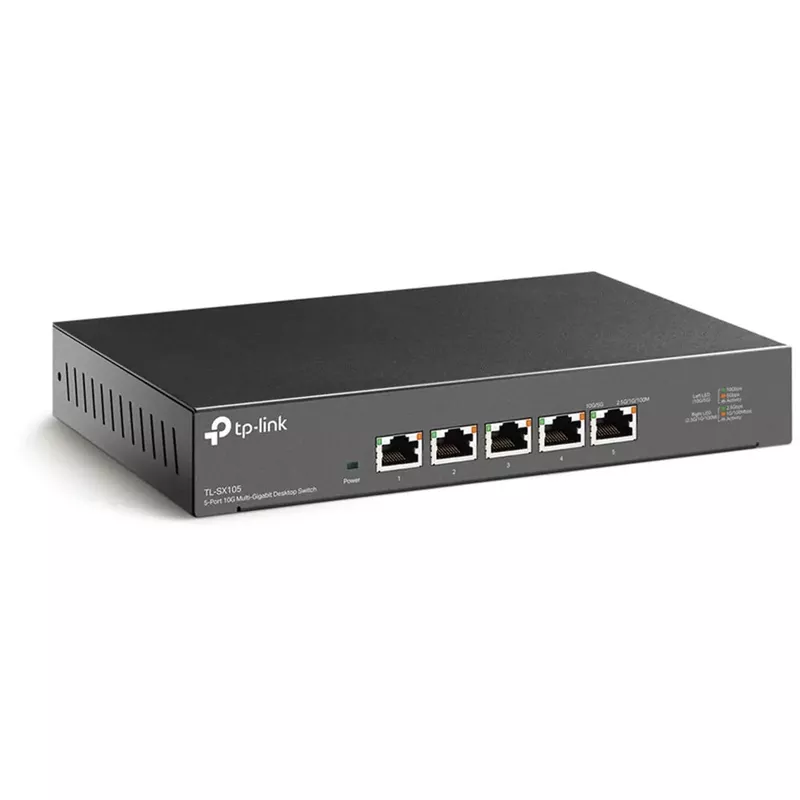 TP-Link TL-SX105 5-Port 10G Desktop/Wall-Mount Unmanaged Ethernet Switch