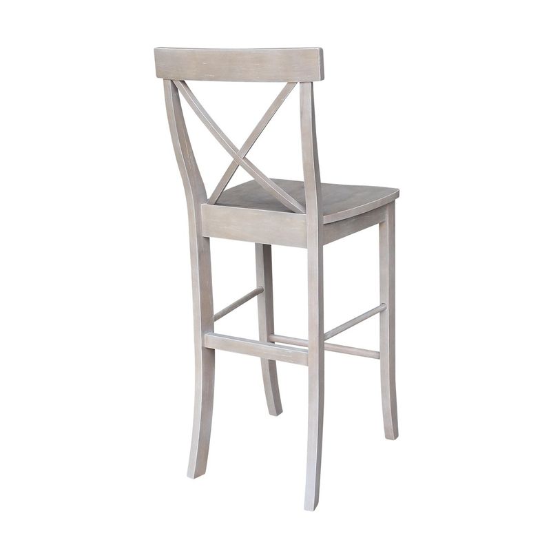 X-back Stool in Weathered Gray - N/A - Counter Height - 23-28 in.