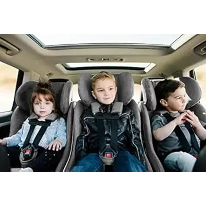 Clek Foonf Convertible Car Seat with Adjustable Headrest, Reclining Design, Latch System, and Flame-Retardant-Free (Snow)