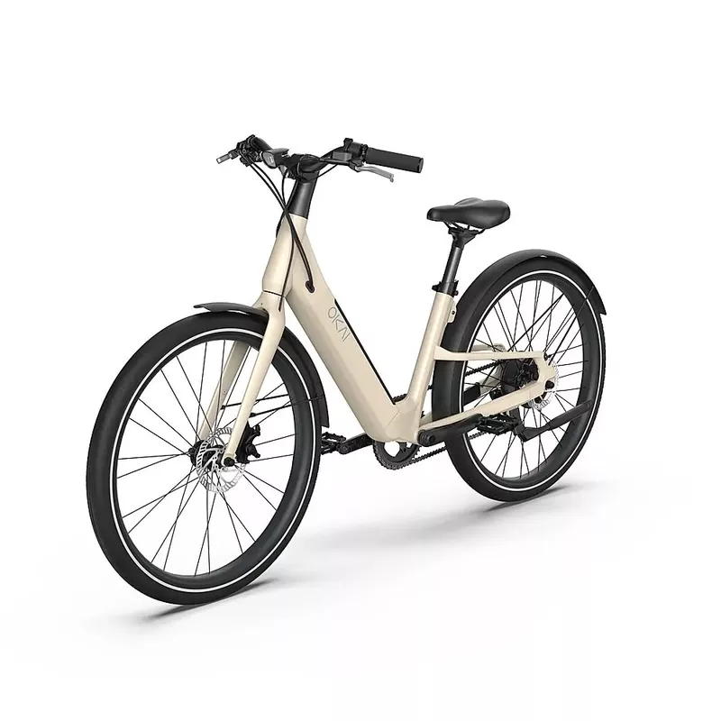 OKAI - Stride Electric Bike w/ 40 Miles Max Operating Range and 25 mph Max Speed - Desert Sand