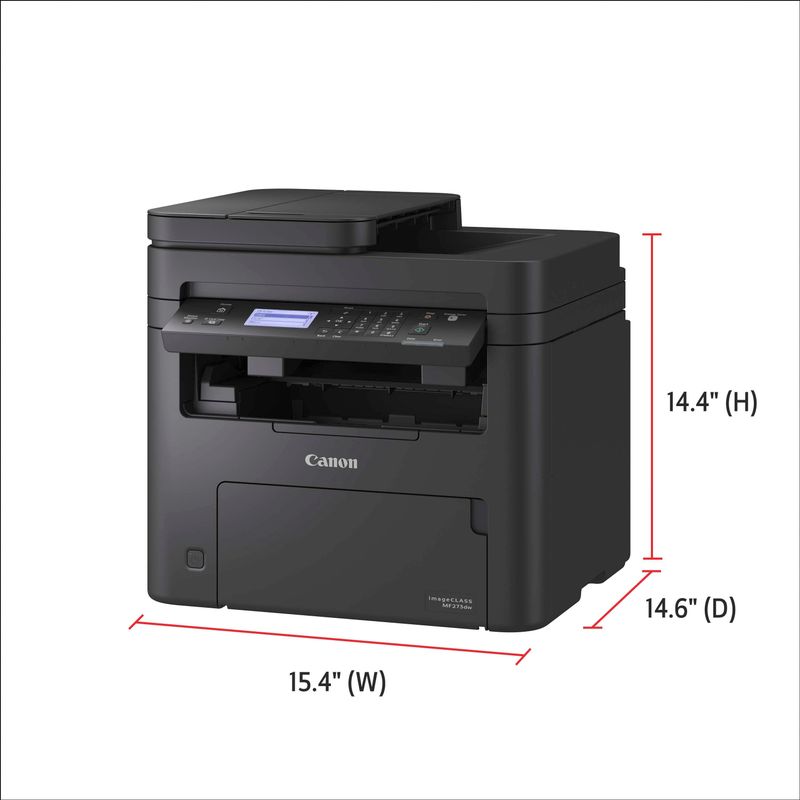 Alt View Zoom 17. Canon - imageCLASS MF273dw Wireless Black-and-White All-In-One Laser Printer - Black