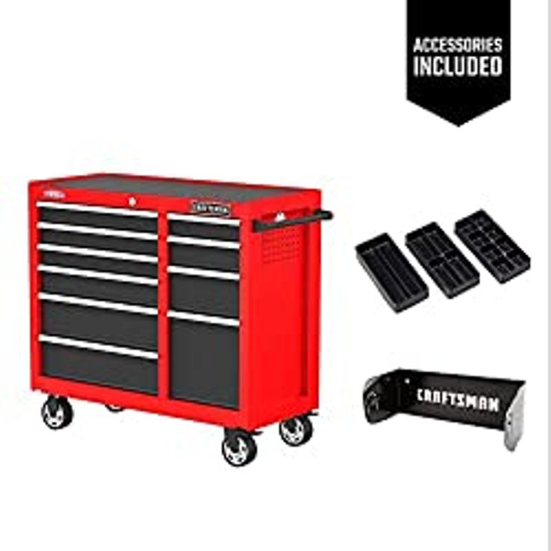 CRAFTSMAN S2000 41IN 10-DRAWER CABINET W/TRAY & HOLDER RR (CMST341102RB)