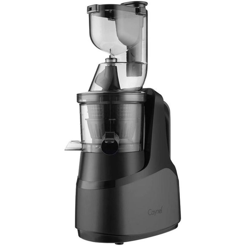Caynel Slow Masticating Juicer Cold Press Extractor with 3" Wide Chute - Silver