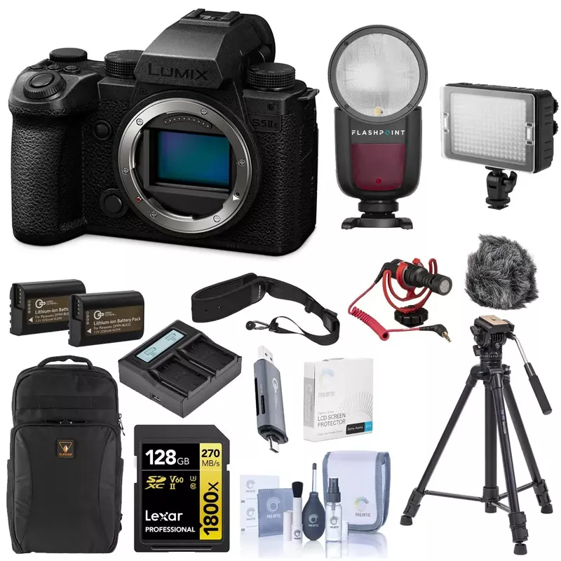 Rent to own Panasonic Lumix S5 IIX Mirrorless Camera, Bundle with Zoom
