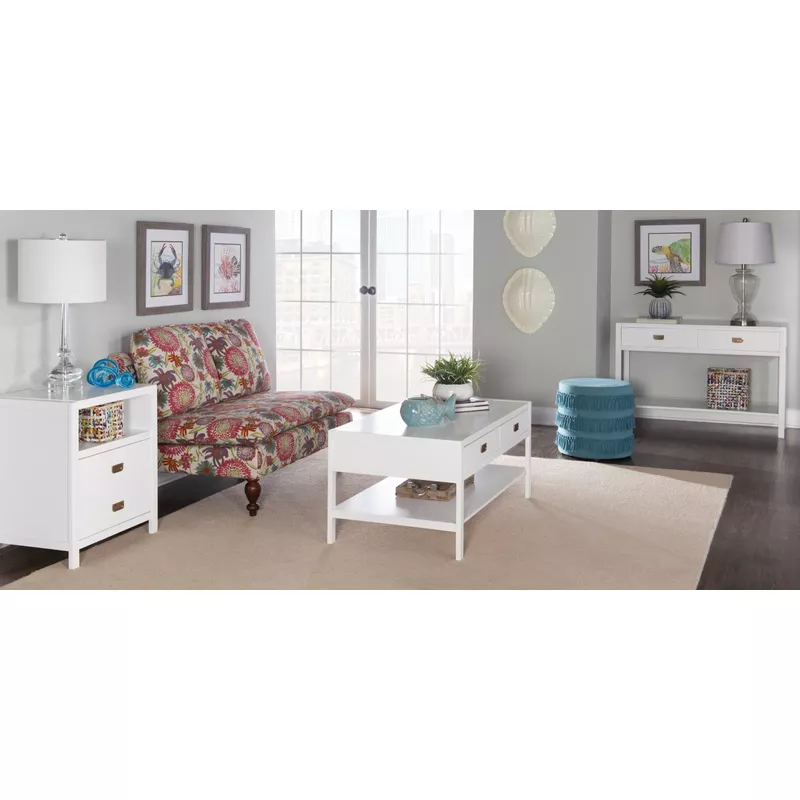 Pervis End Table White