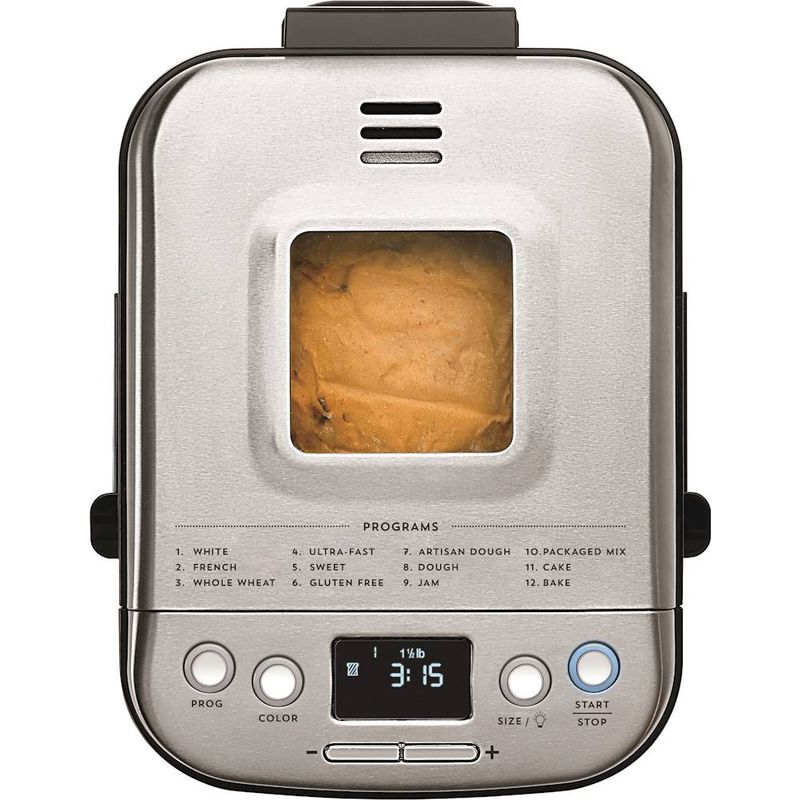 Alt View Zoom 13. Cuisinart - Compact Automatic Bread Maker - Stainless Steel