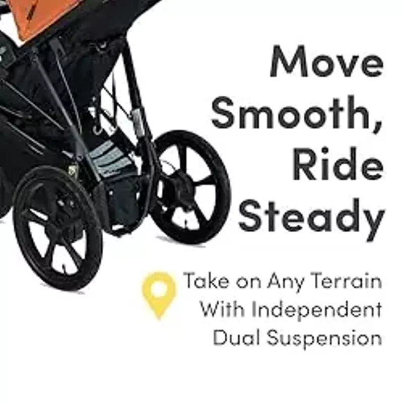 BOB Gear Wayfinder Jogging Stroller with Snack Tray, Independent Dual Suspension, Air-Filled Tires, and 75-Pound Weight Capacity, Canyon