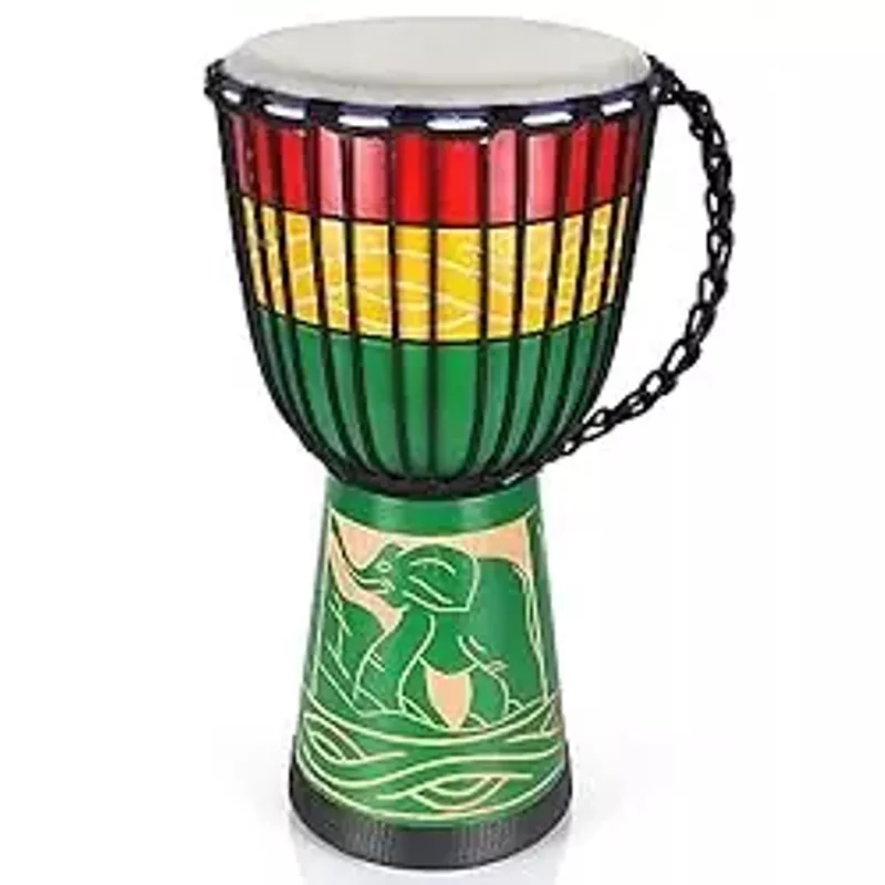 Rent to own lotmusic African Djembe Drum, Standard 10'' HandCarved
