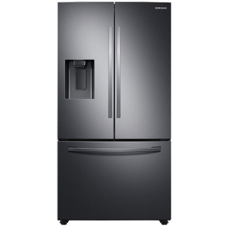 Samsung 27 Cu. Ft. Fingerprint Resistant Black Stainless Steel French Door Refrigerator With External Water & Ice Dispenser