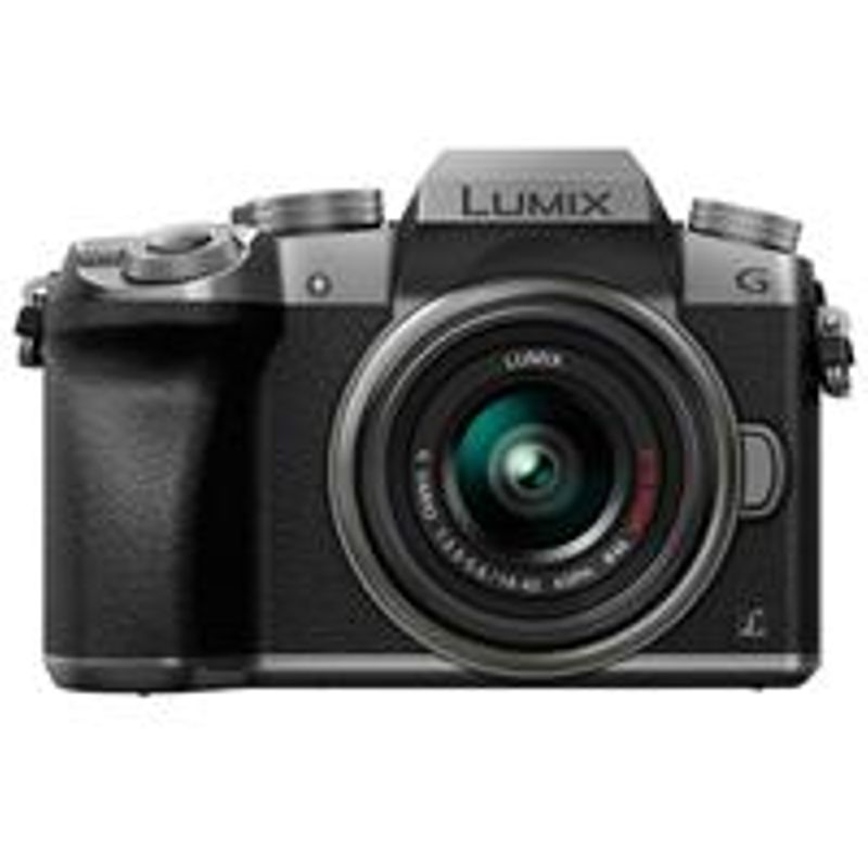 Panasonic Lumix DMC-G7 Mirrorless Camera with Lumix G Vario 14-42mm Lens, Silver