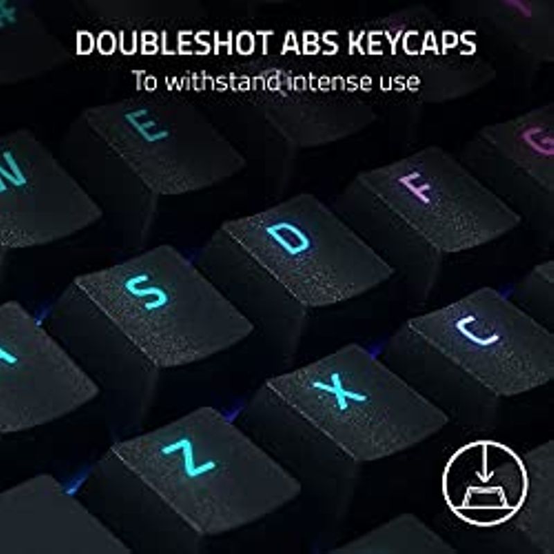 Razer BlackWidow V4 Pro Wired Mechanical Gaming Keyboard: Yellow Mechanical Switches - Linear & Silent - Doubleshot ABS Keycaps - Command...