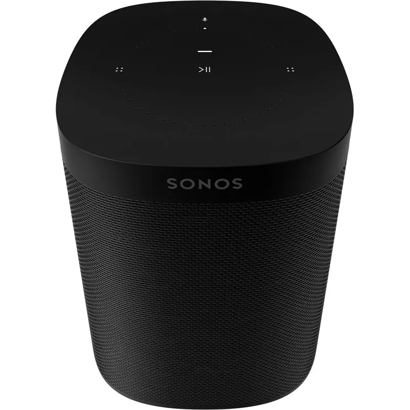 Sonos - One (Gen 2) Smart Speaker with Voice Control built-in - Black
