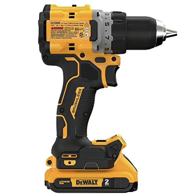 DEWALT 20V MAX* XR® Brushless Cordless 1/2 in. Drill/Driver Kit (DCD800D2)