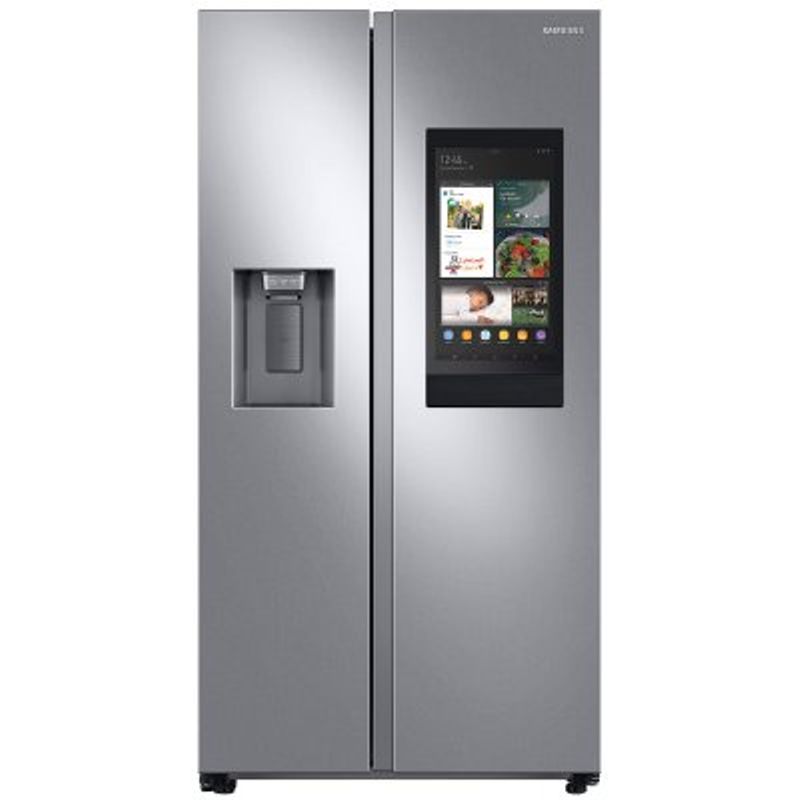 Samsung 21.5 Cu. Ft. Fingerprint Resistant Stainless Steel Counter Depth Side-by-side Refrigerator With Touch Screen Family Hub