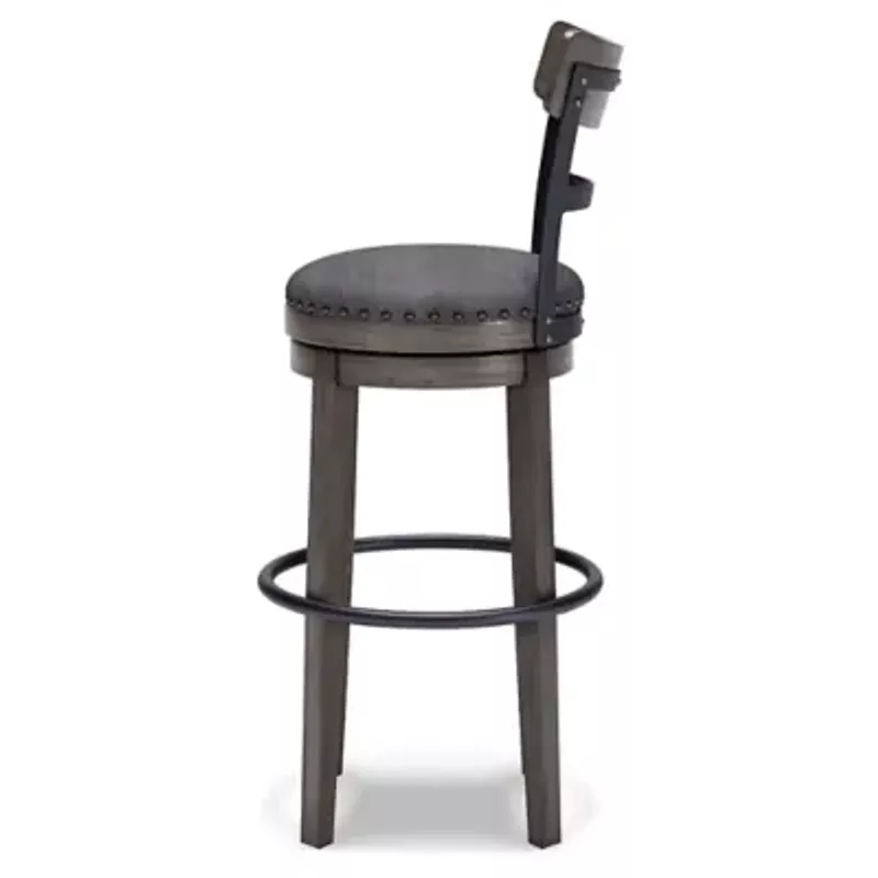 Gray Caitbrook Tall Upholstered Swivel Barstool(1/CN)