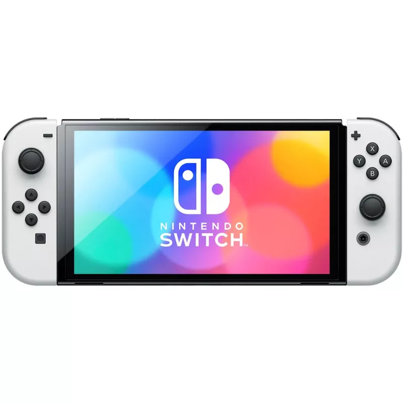 Nintendo - Switch - OLED Model w/ White Joy-Con - White