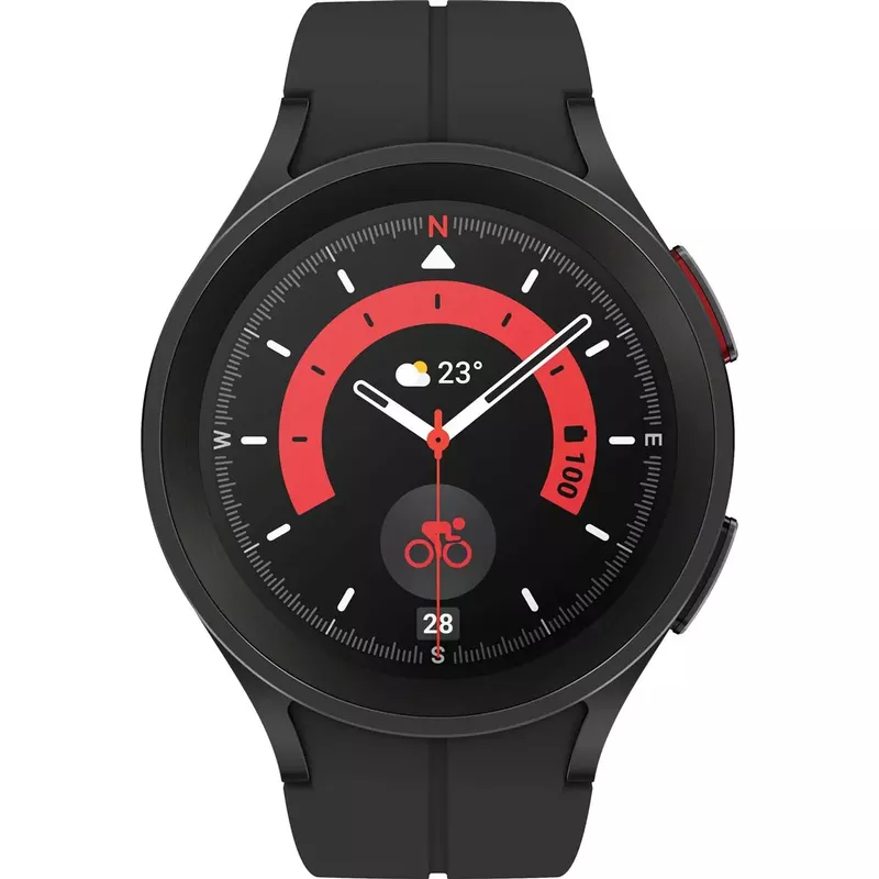 Samsung - Galaxy Watch5 Pro Titanium Smartwatch 45mm BT - Black